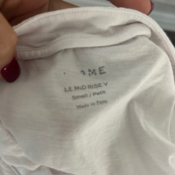 Frame Le Mid Rise V Neck T-Shirt - Picture 4 of 4